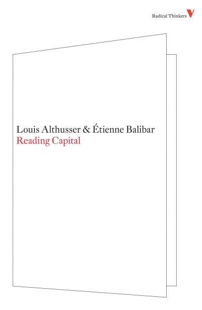 Cover for Louis Althusser · Reading Capital (Book) (2009)