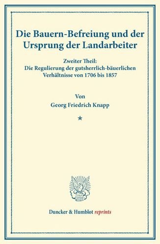 Cover for Knapp · Die Bauern-Befreiung und der Ursp (Bok) (2013)