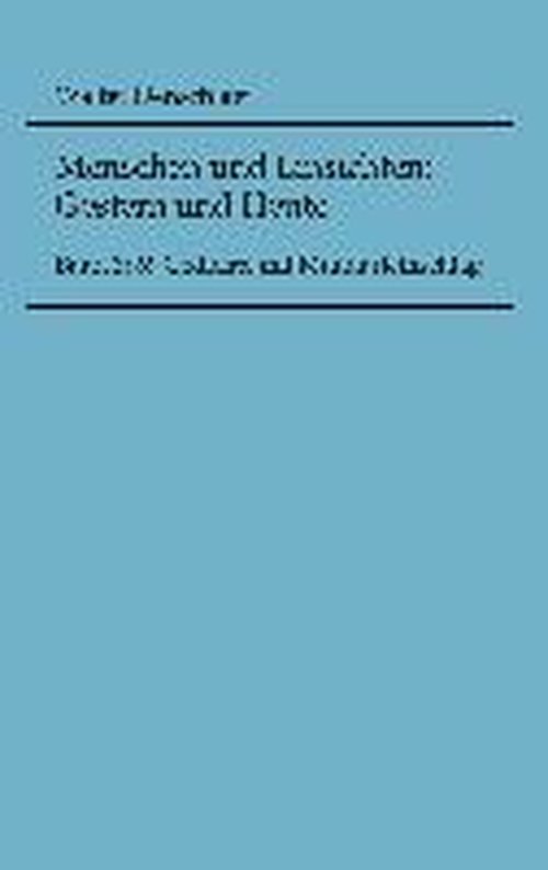 Cover for Walter Denschlag · Menschen Und Einsichten: Gestern Und Heute (Paperback Book) [German edition] (2017)