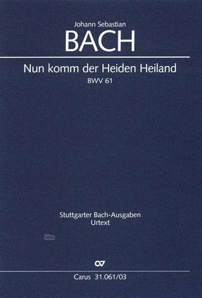 Cover for JS Bach · Bach,js:kantate Nr.61,ka.cv31.061/03 (DIV)