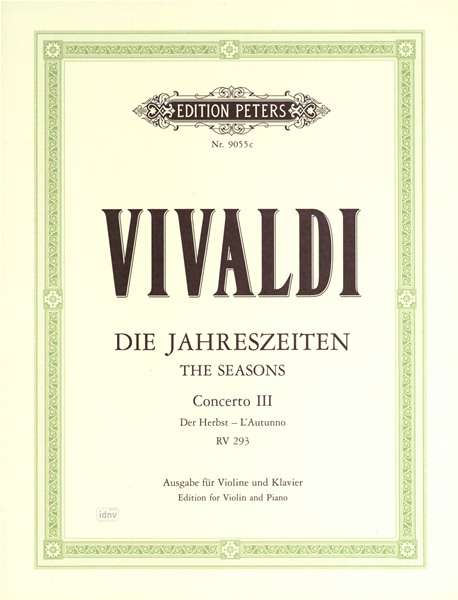 Cover for Vivaldi · Jahreszei.3.Herbs.Vl+Kl.EP9055c (Bok) (2022)