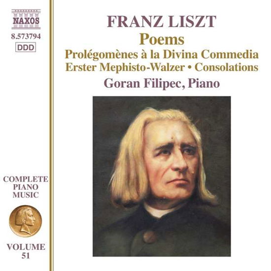 Liszt / Piano Music Vol 51 - Goran Filipec - Música - NAXOS - 0747313379477 - 14 de septiembre de 2018