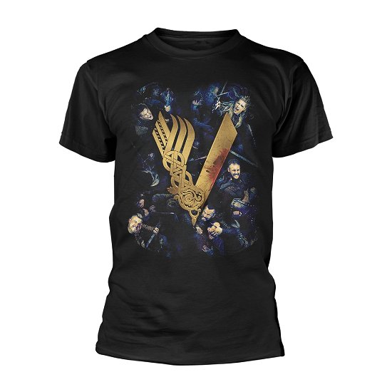 Cover for Vikings · Fight (T-Shirt Unisex Tg. XL) (N/A) [size XL] [Black edition] (2018)