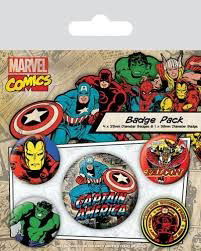 Cover for Marvel: Retro · Marvel: Retro - Captain America (pin Badge Pack) (Legetøj)