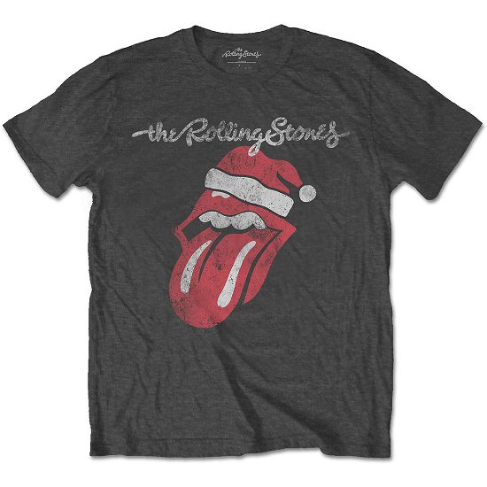 Cover for The Rolling Stones · The Rolling Stones Unisex T-Shirt: Santa Lick (T-shirt) [size S] [Grey - Unisex edition]