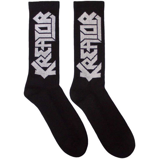 Kreator Unisex Terry Socks: Logo (Black) (UK Size 7 - 11) - Kreator - Produtos -  - 5056737265477 - 16 de julho de 2024