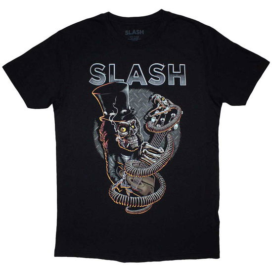 Cover for Slash · Slash Unisex T-Shirt: Skull Guitar Snake (Black) (T-shirt) [size S] (2024)