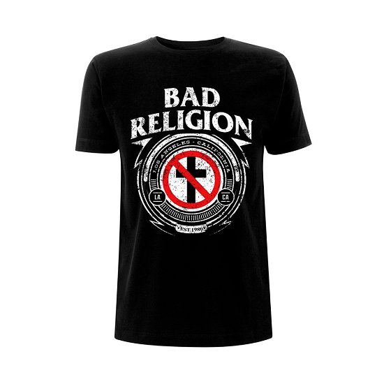 Cover for Bad Religion · Badge (T-shirt) [size S] [Black edition] (2018)