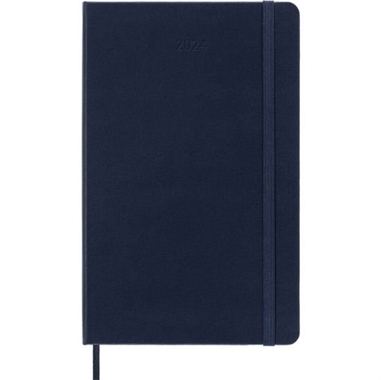 Cover for Moleskine · Moleskine 2024 12-Month Daily Large Hardcover Notebook: Sapphire Blue (Paperback Bog) (2023)