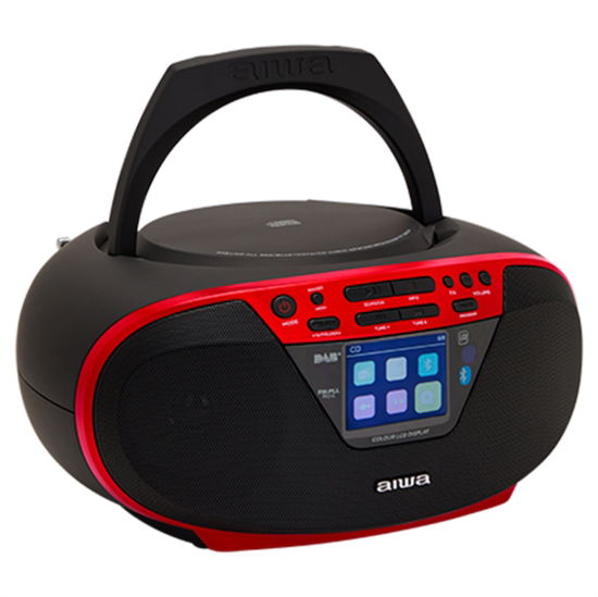 Aiwa Portable BoomBox (CD / DAB+/MP3/BT Player) Red - Aiwa - Marchandise - AIWA - 8435256898477 - 