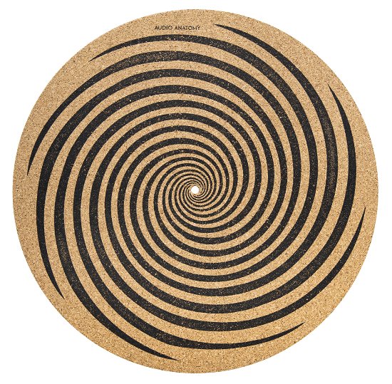 Cover for Audio Anatomy · Slipmat Cork Spiral (295 MM x 1.5 MM) (Vinyltilbehør)