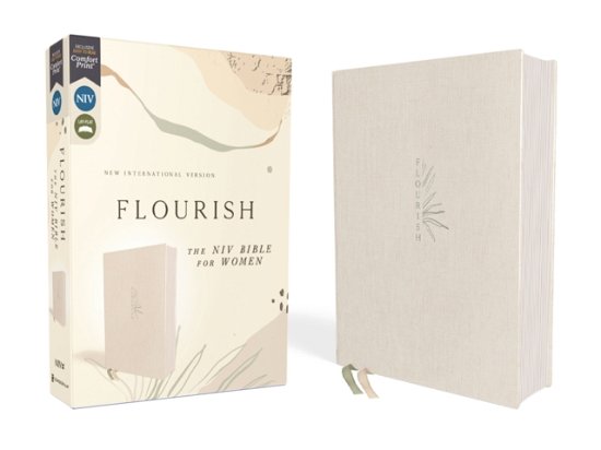 Flourish: The NIV Bible for Women, Cloth over Board, Cream, Comfort Print - Zondervan Zondervan - Books - Zondervan - 9780310462477 - September 12, 2023