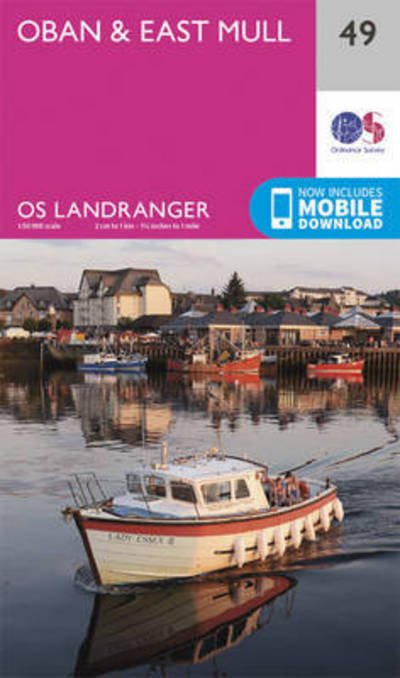 Cover for Ordnance Survey · Oban &amp; East Mull - OS Landranger Map (Map) [February 2016 edition] (2016)