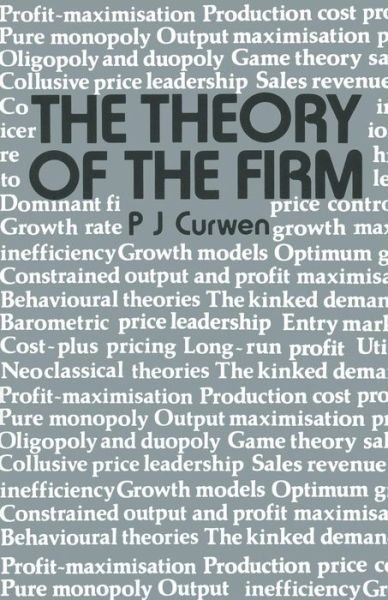 Cover for Curwen · The Theory of the Firm (Paperback Book) (1976)