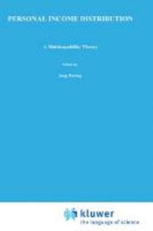 Cover for J.A. Hartog · Personal Income Distribution: A Multicapability Theory (Hardcover Book) [1981 edition] (1980)