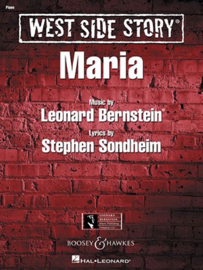 Maria (from West Side Story) - Stephen Sondheim - Libros - Bernstein Music Publishing Company, LLC, - 9781423420477 - 1 de febrero de 2002