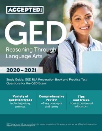 Cover for Inc Exam Prep Team Accepted · GED Reasoning Through Language Arts Study Guide (Paperback Book) (2020)