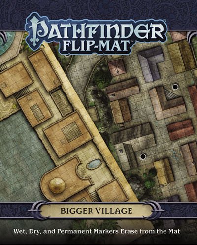 Pathfinder Flip-Mat: Bigger Village - Jason A. Engle - Jogo de tabuleiro - Paizo Publishing, LLC - 9781640780477 - 24 de julho de 2018
