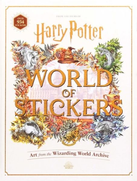 Cover for Editors of Thunder Bay Press · Harry Potter World of Stickers: Art from the Wizarding World Archive (Inbunden Bok) (2021)