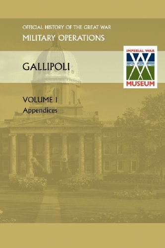 Cover for Anon · GALLIPOLI Vol 1. APPENDICES. OFFICIAL HISTORY OF THE GREAT WAR OTHER THEATRES (Paperback Book) (2013)