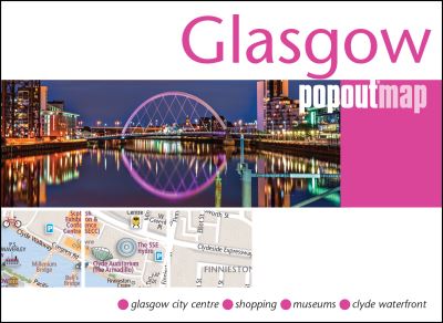 Cover for Popout Map · Glasgow PopOut Map - PopOut Maps (Landkart) (2023)