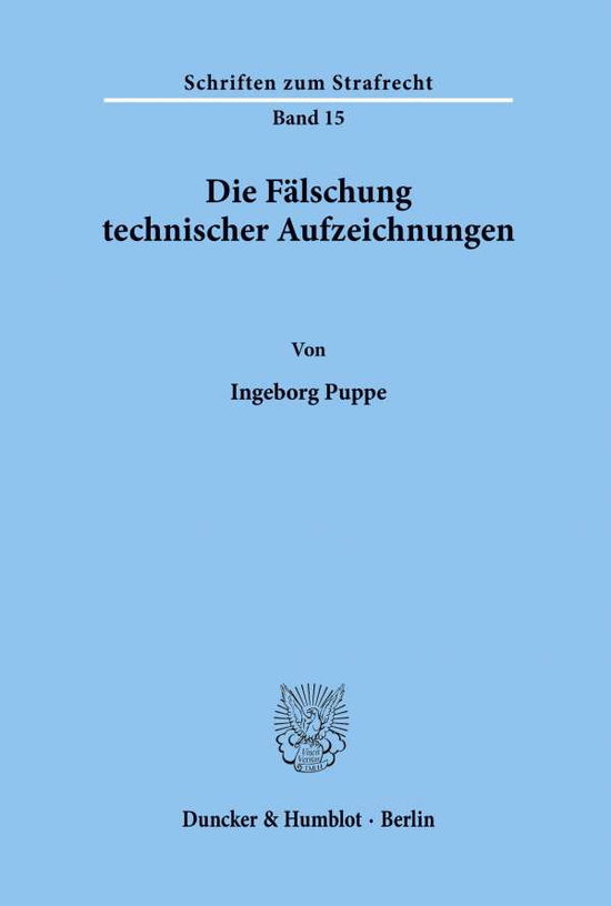 Cover for Puppe · Die Fälschung technischer Aufzeic (Book) (1972)