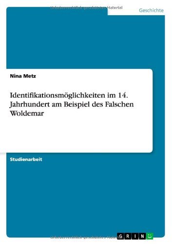 Cover for Metz · Identifikationsmöglichkeiten im 14 (Bog) [German edition] (2010)