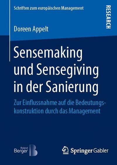 Cover for Appelt · Sensemaking und Sensegiving in d (Book) (2016)