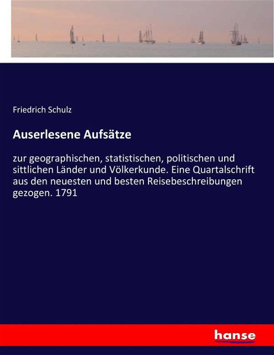 Cover for Schulz · Auserlesene Aufsätze (Book) (2017)