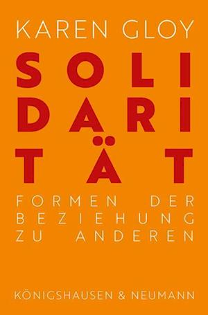 Cover for Karen Gloy · Solidarität (Book) (2023)