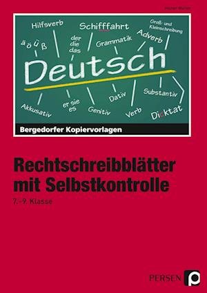 Cover for Heiner Müller · Rechtschreibblätter mit Selbstkontrolle. 7. - 9. Schuljahr (Pocketbok) (2018)