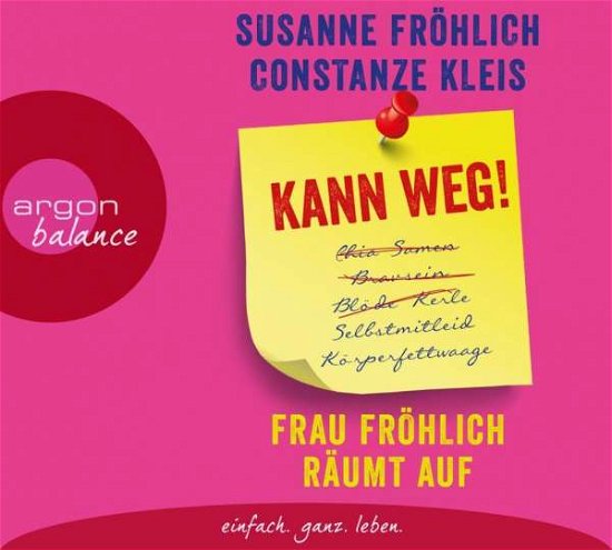 Cover for Susanne FrÖhlich · Kann Weg! Frau Fröhlich Räumt Auf (CD) (2017)