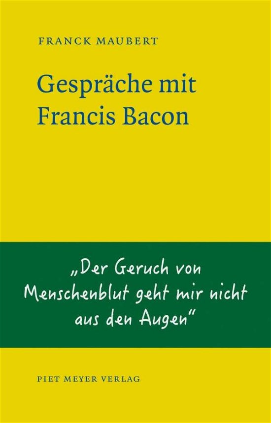 Cover for Maubert · Gespräche mit Francis Bacon (Buch)
