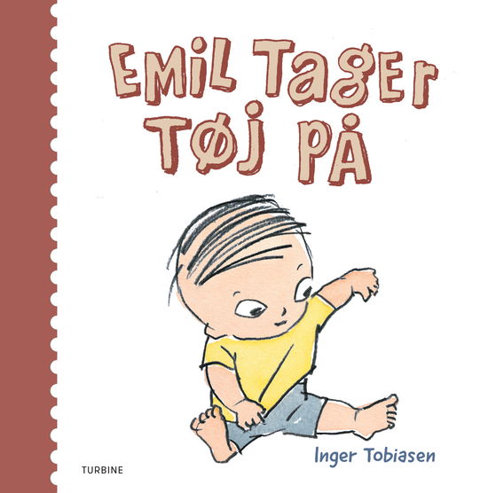 Cover for Inger Tobiasen · Emil tager tøj på (Cardboard Book) [1. Painos] (2021)