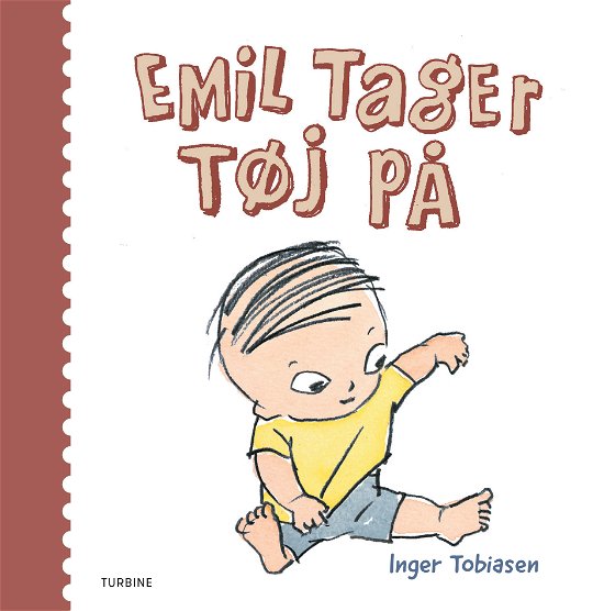 Cover for Inger Tobiasen · Emil tager tøj på (Cardboard Book) [1th edição] (2021)
