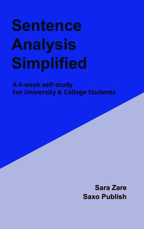 Cover for Zahra  Zare · Sentence Analysis Simplified (Paperback Book) (2024)