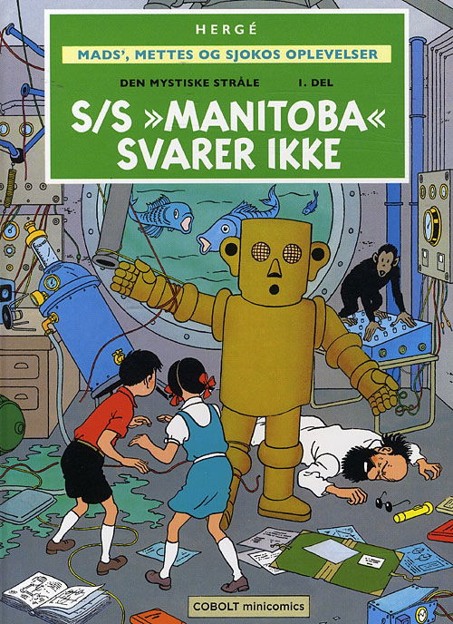 Cover for Hergé · Carlsen minicomics Mads´, Mettes og Sjokos oplevel, 3: Den hemmelige stråle (Bound Book) [2e uitgave] (2008)