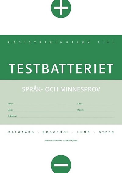 Cover for Elsebeth Otzen · Testbatteriet: Testbatteriet EXTRA protokoll (N/A) (2011)