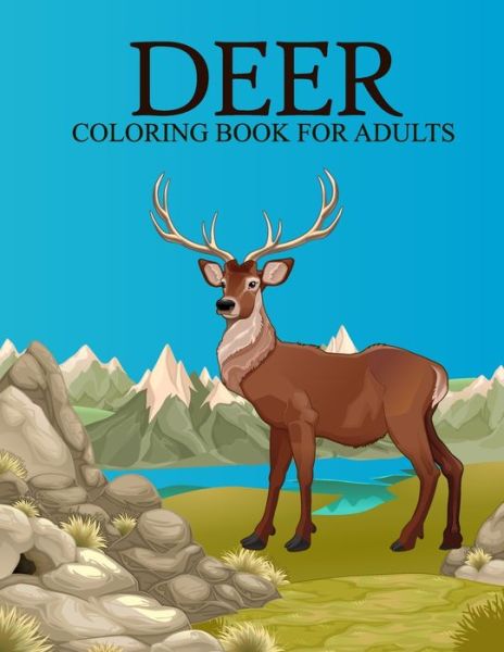 Cover for Nahid Book Shop · Deer coloring book for adults (Paperback Bog) (2020)