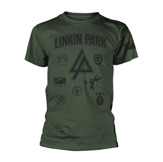 Cover for Linkin Park · Linkin Park: Patches (T-Shirt Unisex Tg. XL) (T-shirt) [size XL] [Green edition] (2021)