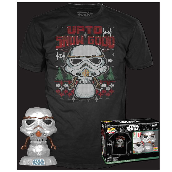 Funko Pop! & Tee (adult): Disney Star Wars - Holiday Stormtrooper (metallic) Vinyl Figure & T-shirt - Funko - Other -  - 0889698728478 - 