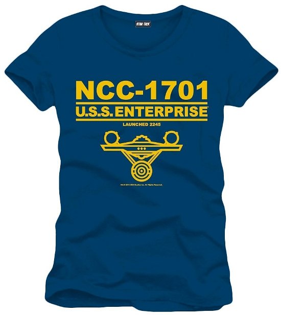 Cover for Star Trek · STAR TREK - T-Shirt NCC 1701 Marine (MERCH) [size S] (2019)