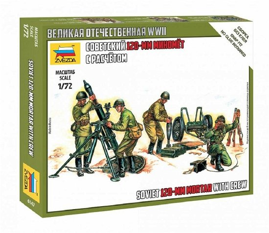 Cover for Zvezda · ZVEZDA - 1/72 Soviet 120mm Mortar W/crew (1/20) * (Spielzeug)