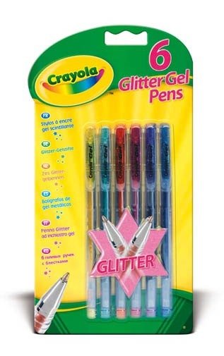Crayola 7747 · 6 Penne Gel Glitter (MERCH)