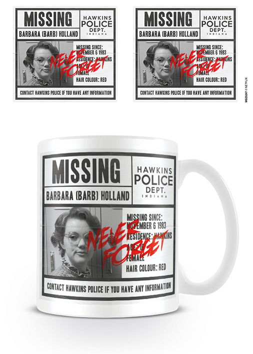 STRANGER THINGS - Mug - 315 ml - Missing Barb - Stranger Things - Merchandise - Pyramid Posters - 5050574252478 - 10. februar 2020