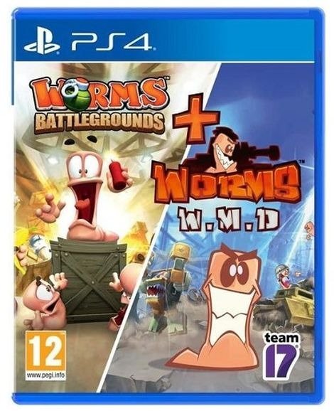 Cover for Sold Out · Worms Battlegrounds &amp; Worms WMD (PS4) (2019)