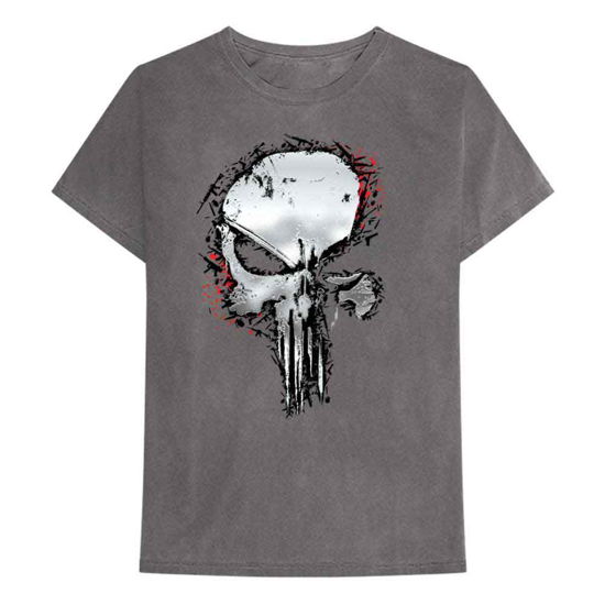 Marvel Comics Unisex T-Shirt: Punisher Metallic Skull - Marvel Comics - Gadżety -  - 5056561018478 - 