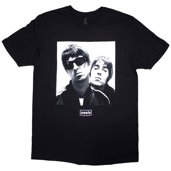 Oasis Unisex T-Shirt: Noel & Liam Square Photo - Oasis - Merchandise -  - 5056737271478 - 