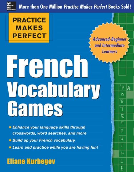 Cover for Eliane Kurbegov · Practice Makes Perfect French Vocabulary Games (Paperback Book) [Ed edition] (2014)