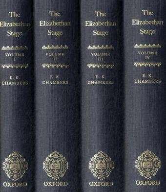 Cover for E. K. Chambers · The Elizabethan Stage: 4-volume Set (Book pack) (2009)